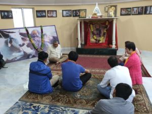Guru Ji Teaching A Group Of Students From Taiwan At Sripad Ji Ashram